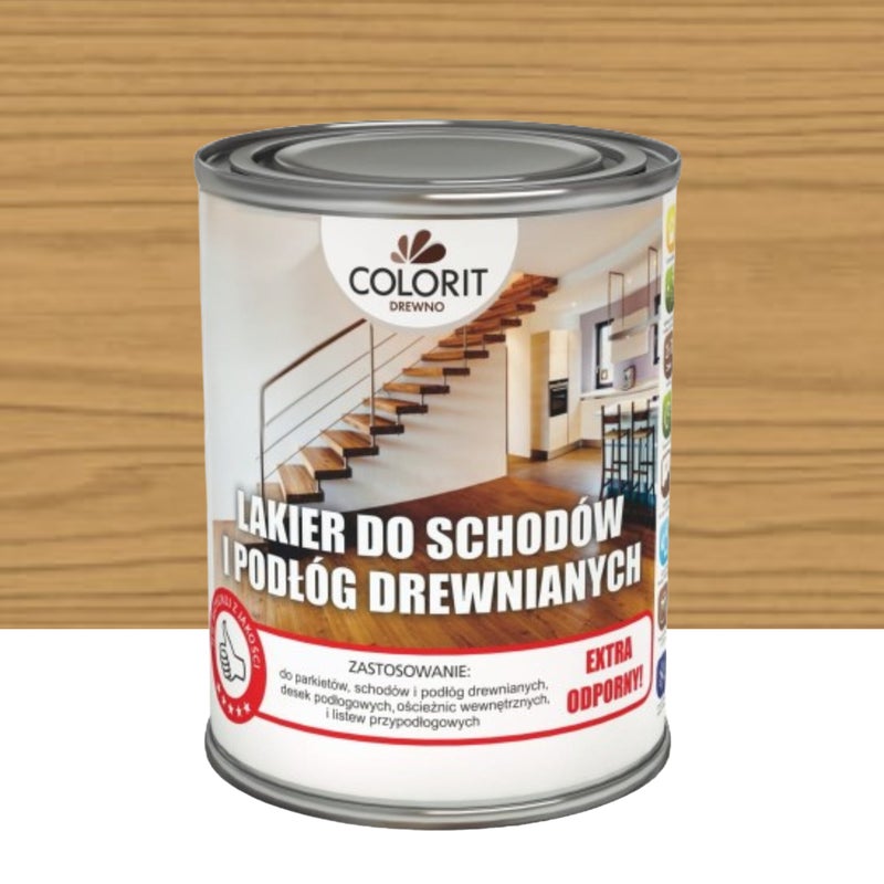 Lakier do schodów i podłóg półpołysk 0.75 l Colorit