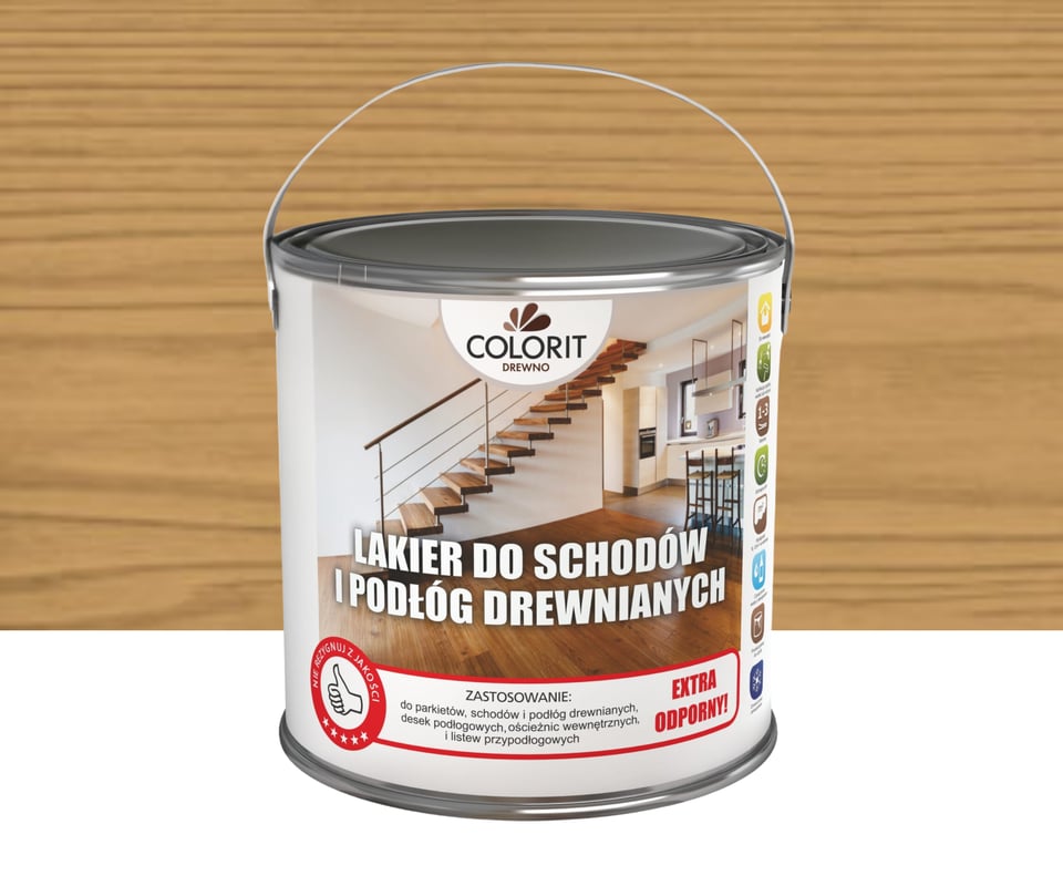 Lakier do schodów i podłóg mat 2.5 l Colorit