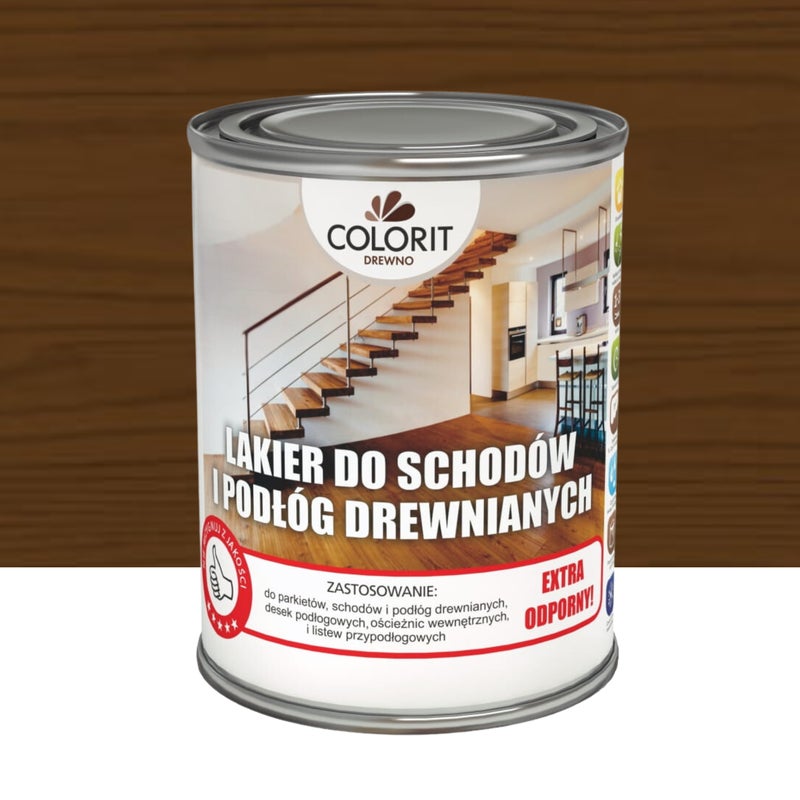 Lakier do schodów i podłóg palisander 0.75 l Colorit