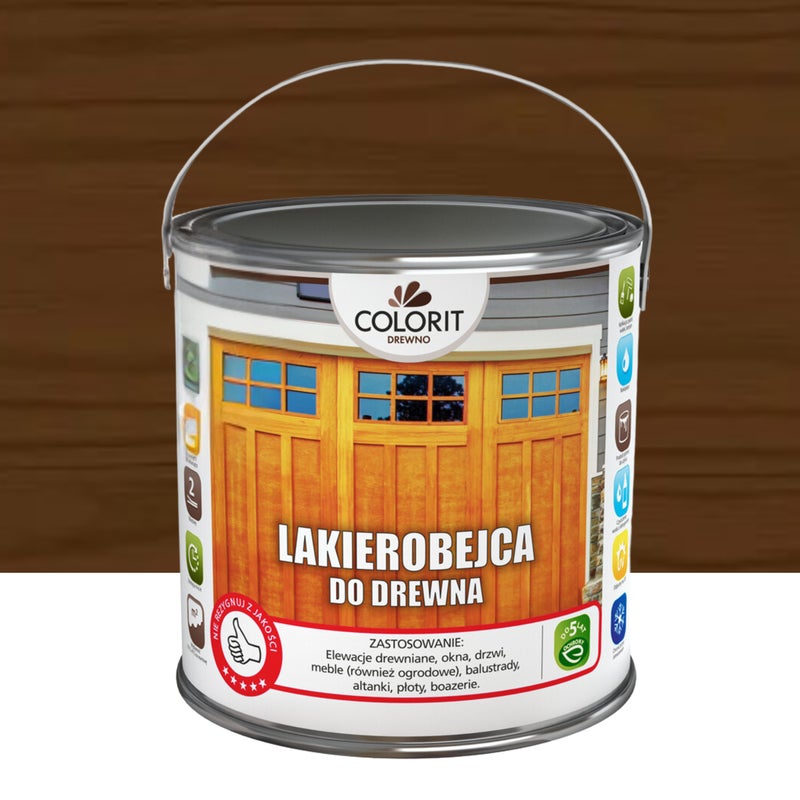 Lakierobejca do drewna palisander 2.5 l Colorit
