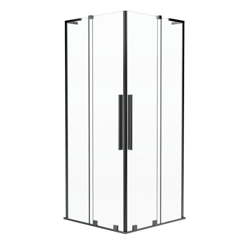 Kabina prysznicowa kwadratowa 90x90x200 cm gun metal Pure Durasan