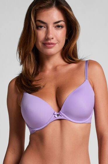 Hunkemöller Biustonosz usztywniany z fiszbinami Plunge Fioletowy