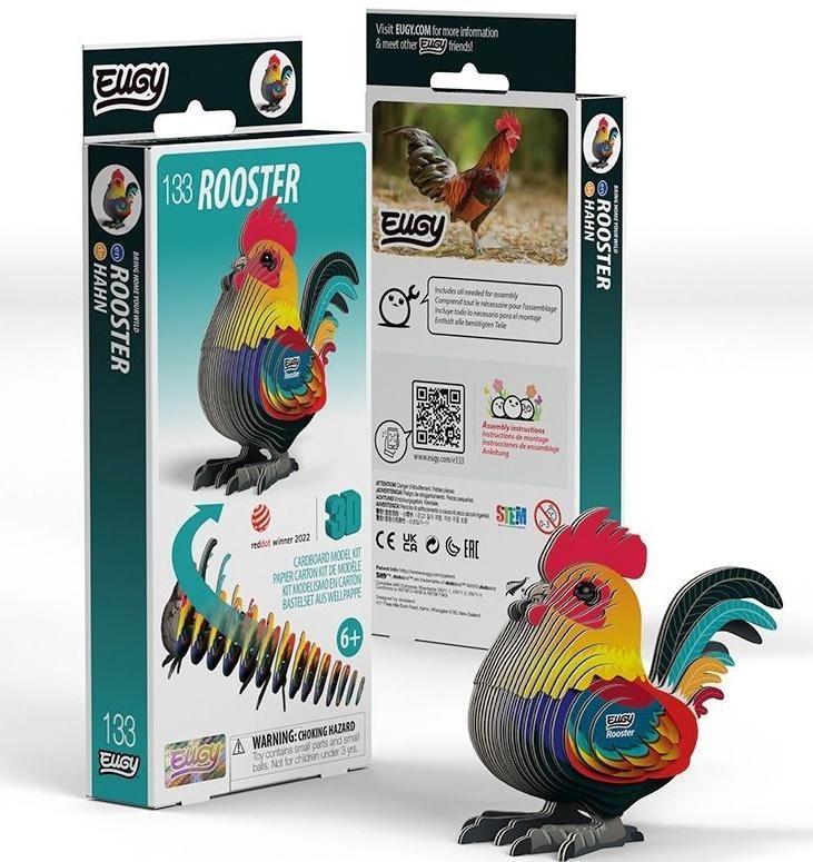Kogut Eugy. Eko Układanka 3d - zabawka
