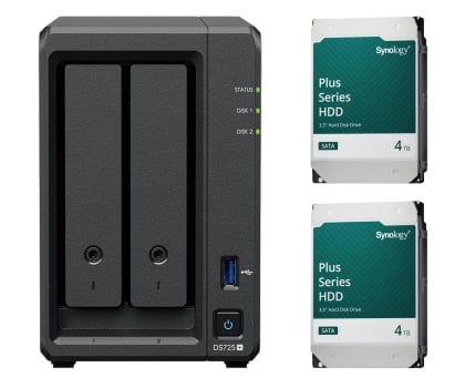 Synology DS725+ 2x 4TB HDD HAT3300-4T DS725+_2x4TB (1349226+2*1161640)