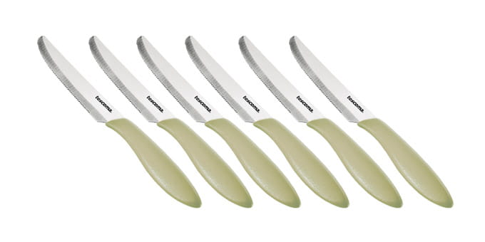 Nóż stołowy PRESTO 12 cm, 6 szt., beżowy