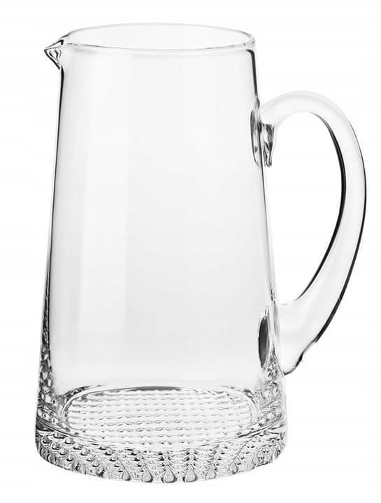 Dzbanek Szklany Fjord Krosno Handmade 1 l do Soku Wody na Napoje Duży Dzban