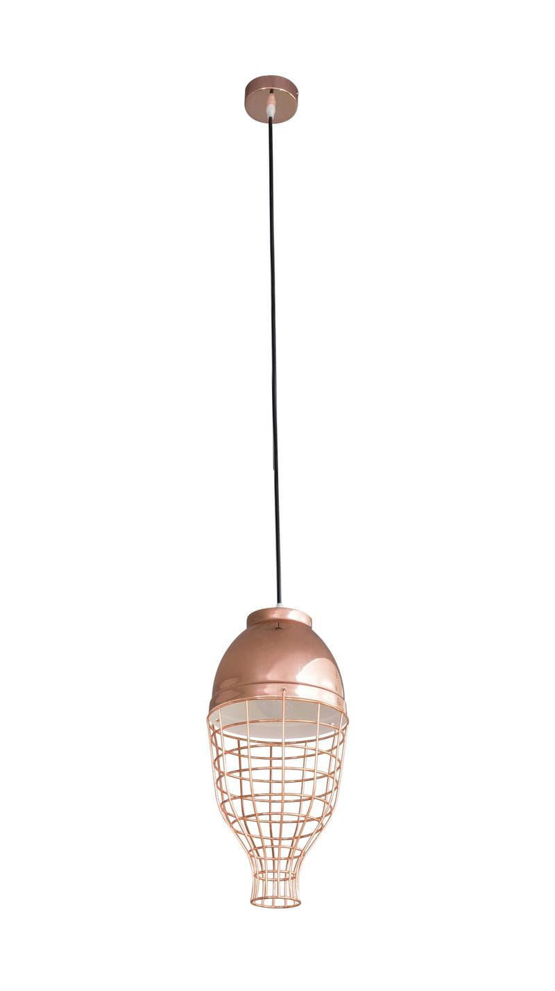 LAMPA SUFITOWA LUCY MIEDZIANY EUROFIRANY 20x21cm