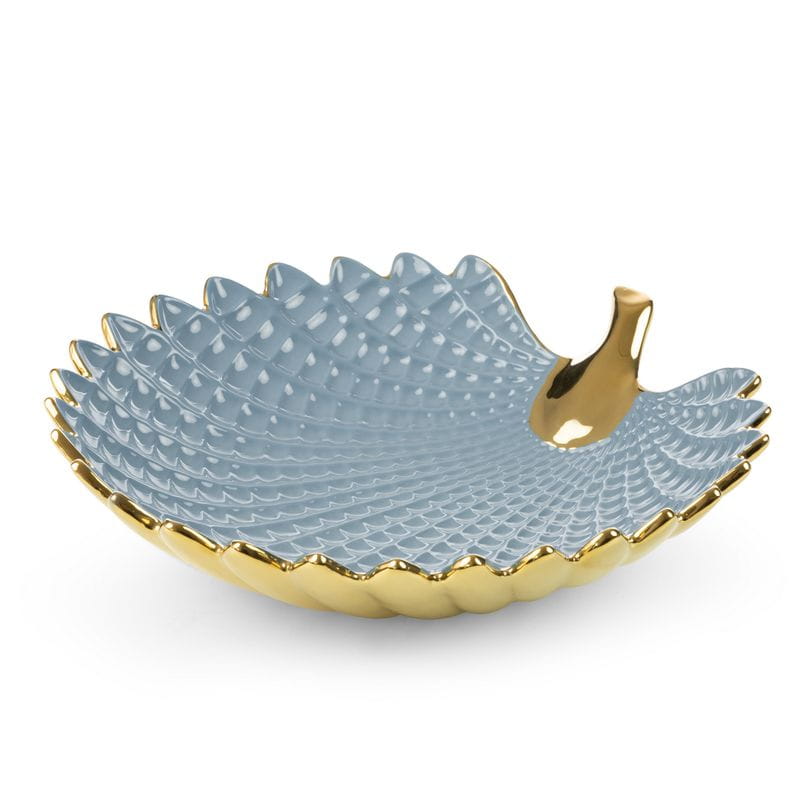 PATERA DEKORACYJNA TACA TALERZ 33X33X8CM NIEBIESKA