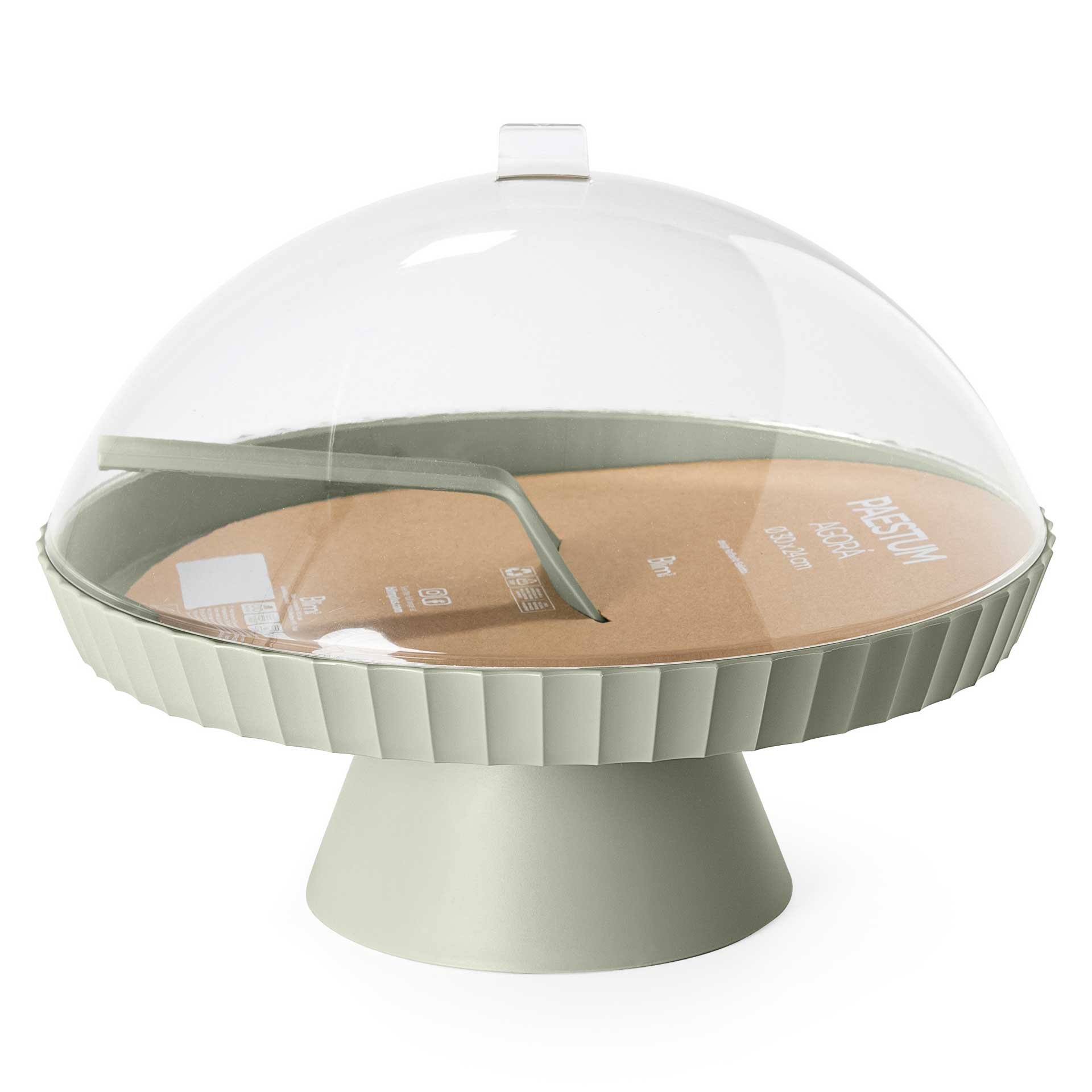 BLIM PLUS AGORA Patera do ciasta z pokrywą zielona leśny średni