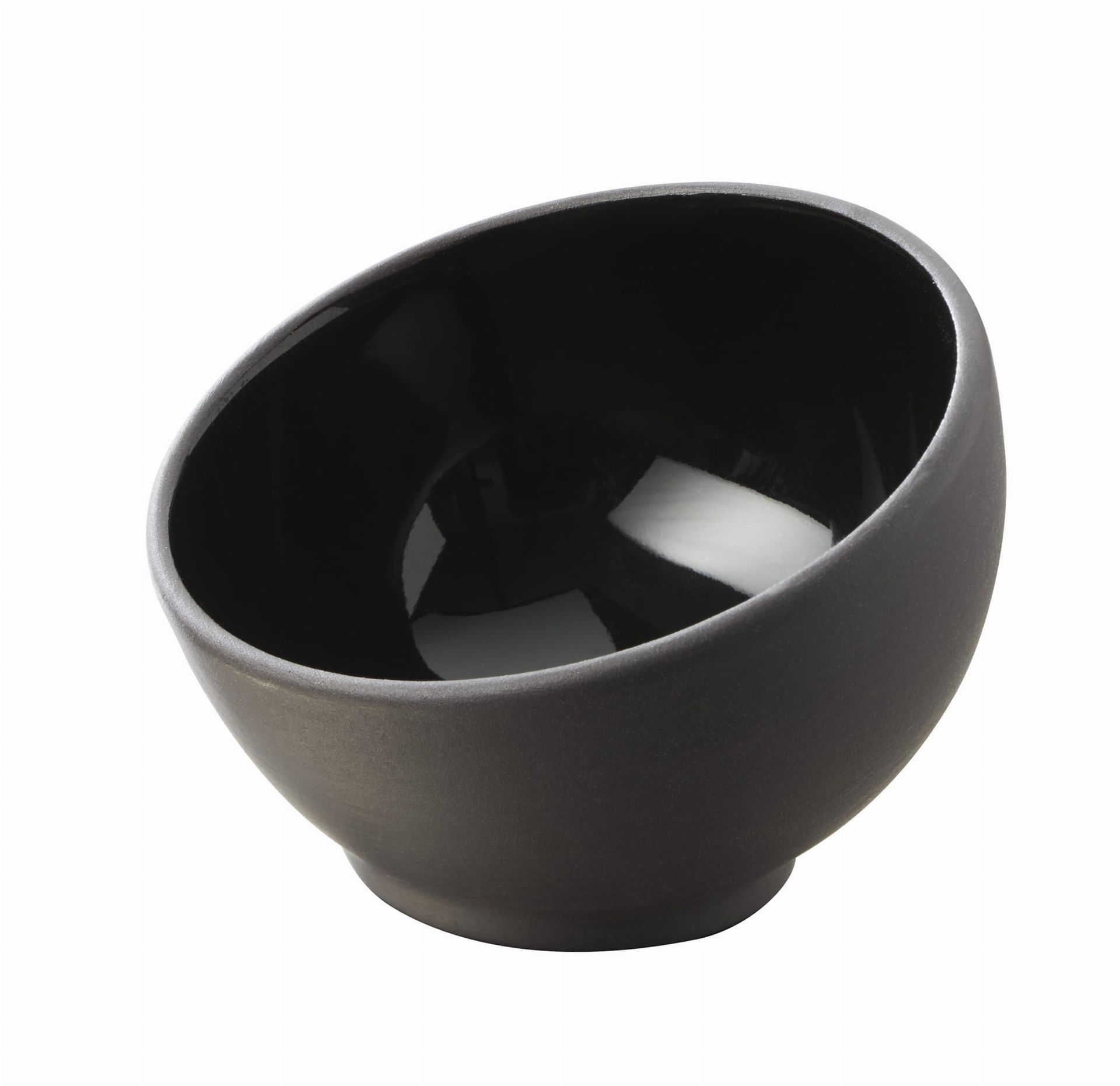 Revol Solid miseczka asymetryncza 40 ml, czarna Glossy Black