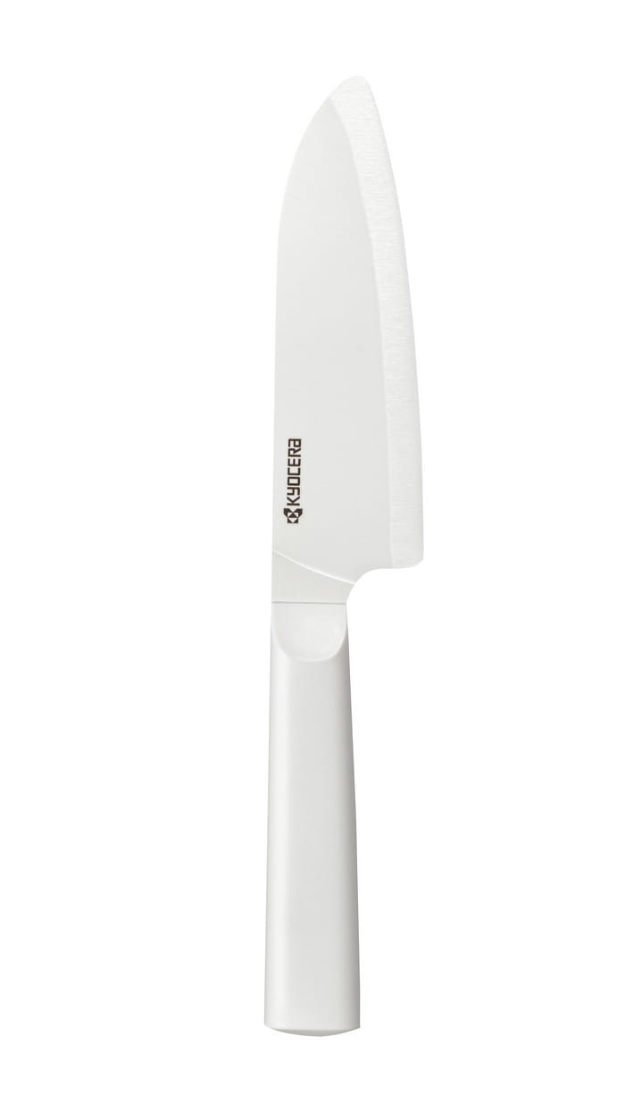 Nóż Santoku 14cm. biały uchwyt, Chowa