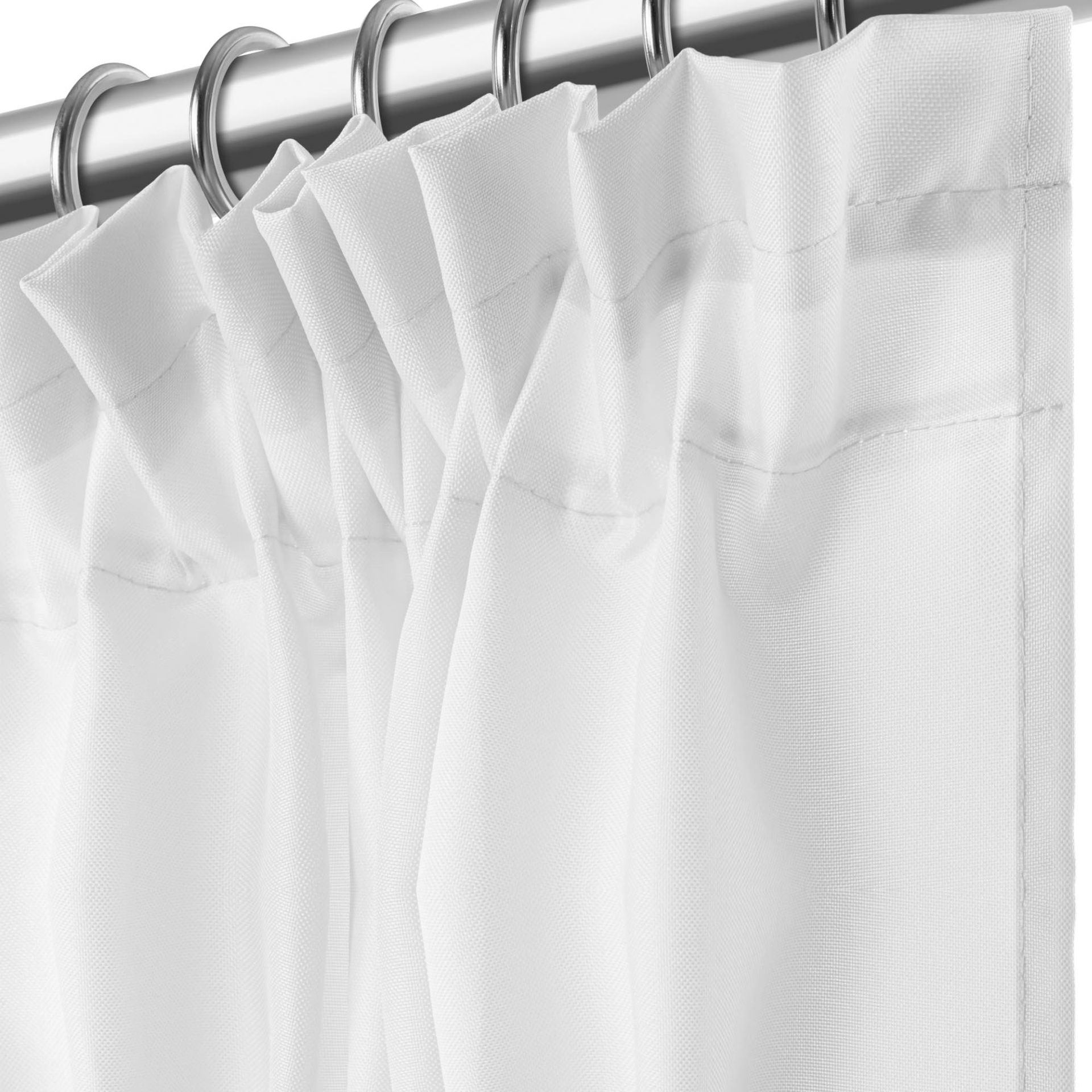 Biała Zasłona Gotowa Do Salonu Na Taśmie 140x300 VIVA