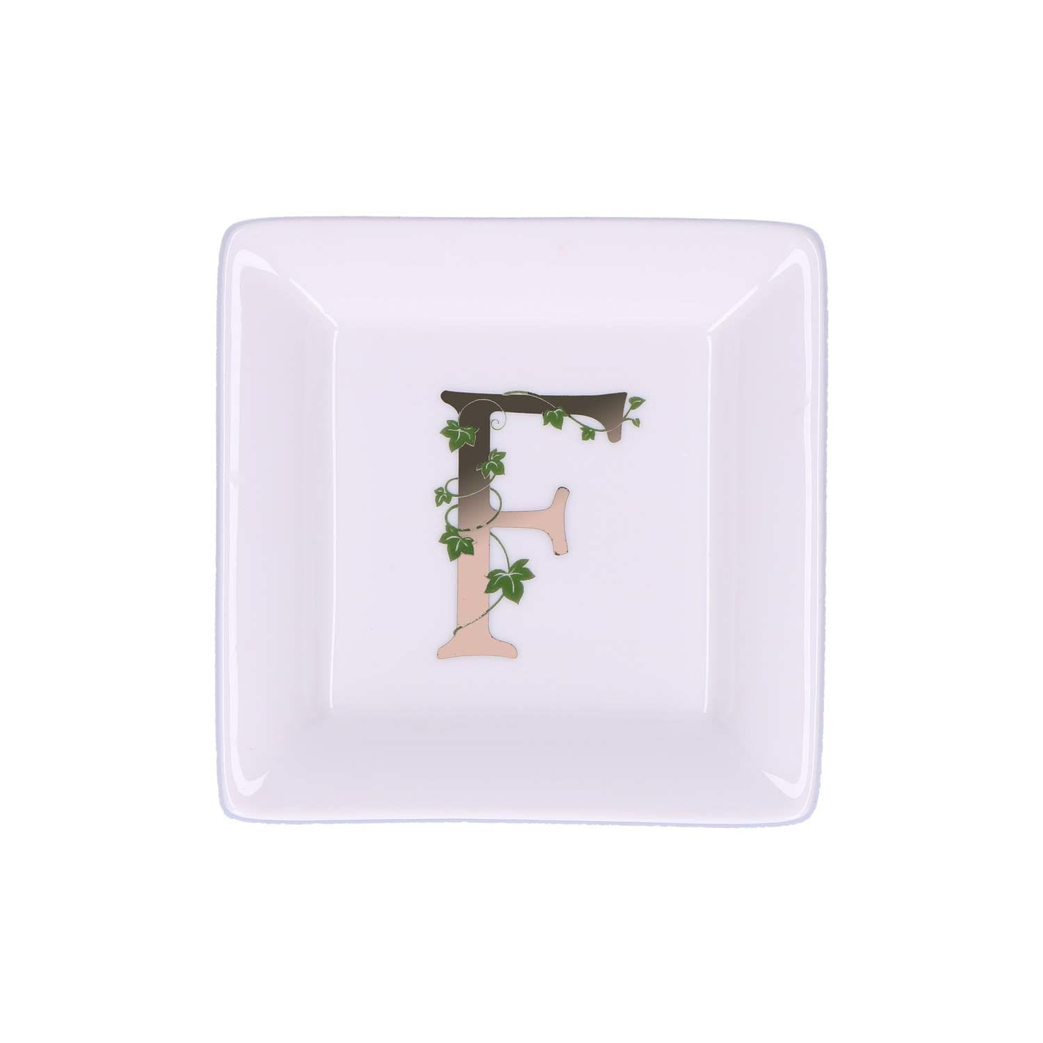 LA PORCELLANA BIANCA ADORATO Talerzyk kwadratowy 10 cm, Wzór F