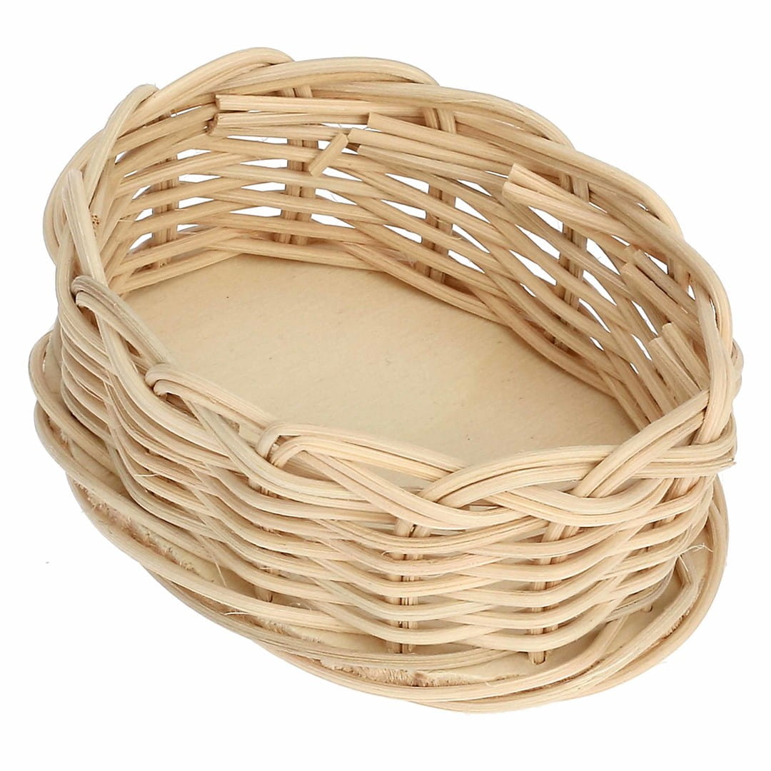 LA PORCELLANA BIANCA MIDOLLINO Kosz wiklinowy królik 10x7 cm