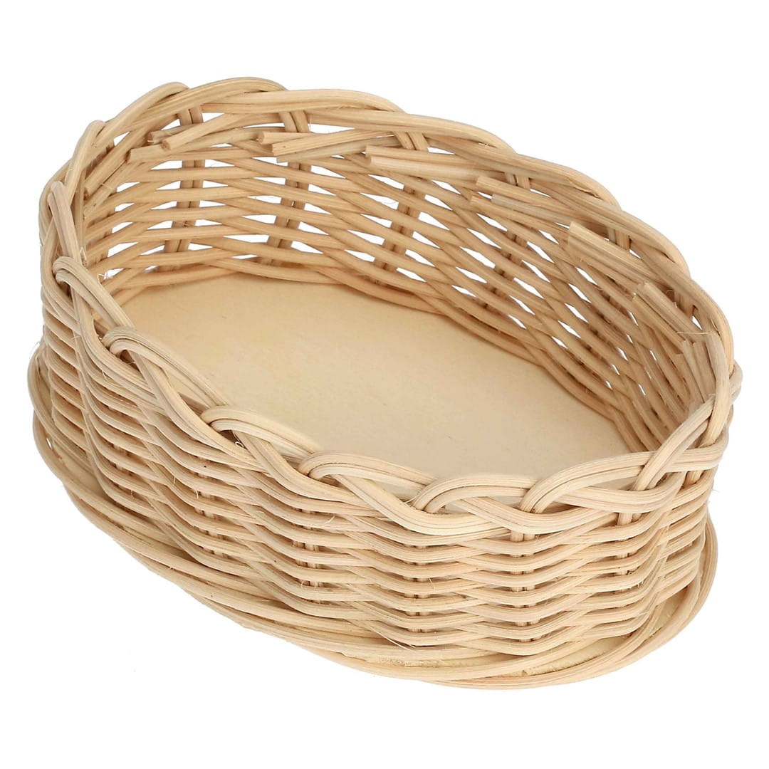 LA PORCELLANA BIANCA MIDOLLINO Kosz wiklinowy królik 16x11 cm