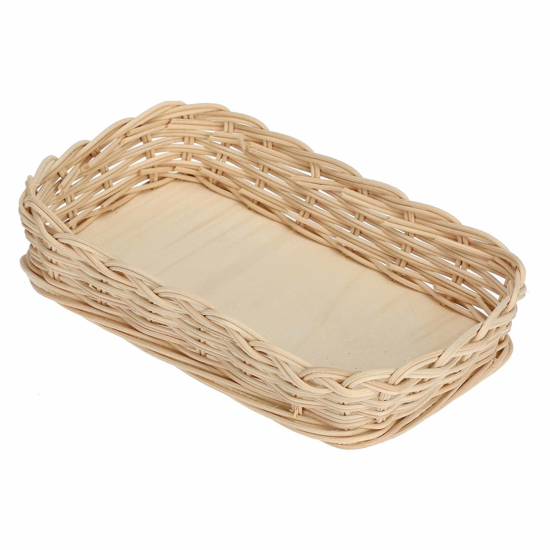 LA PORCELLANA BIANCA MIDOLLINO Wiklinowy kosz na naczynie 26 cm