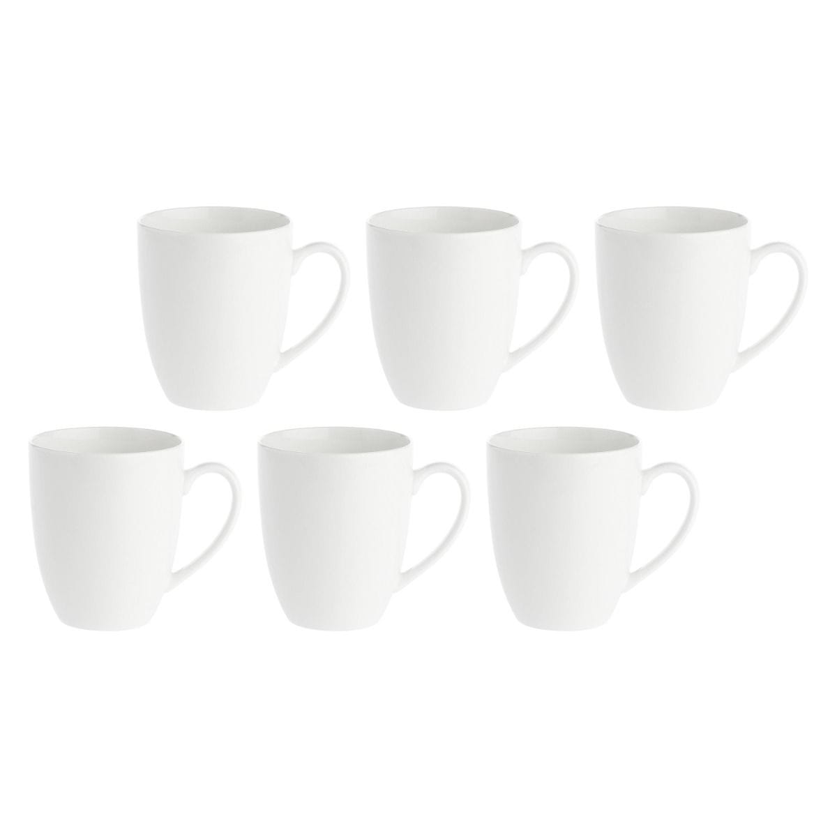 LA PORCELLANA BIANCA ESSENZIALE Zestaw 6 kubków z uchwytem 450 ml