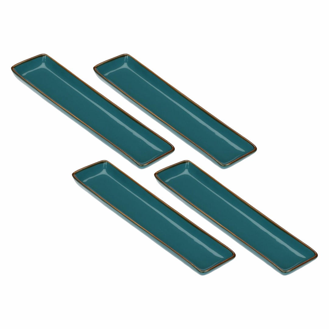 ROSE&TULIPANI CONCERTO OTTANIO Zestaw 4 tac prostokątnych 32 x 8 cm