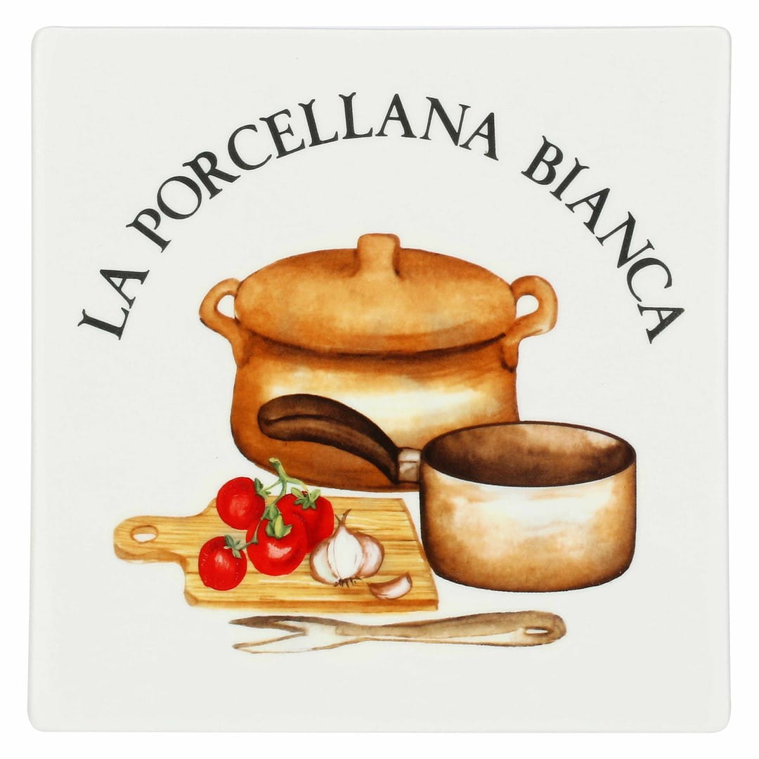 LA PORCELLANA BIANCA CONSERVA Podstawka kwadratowa 18 cm