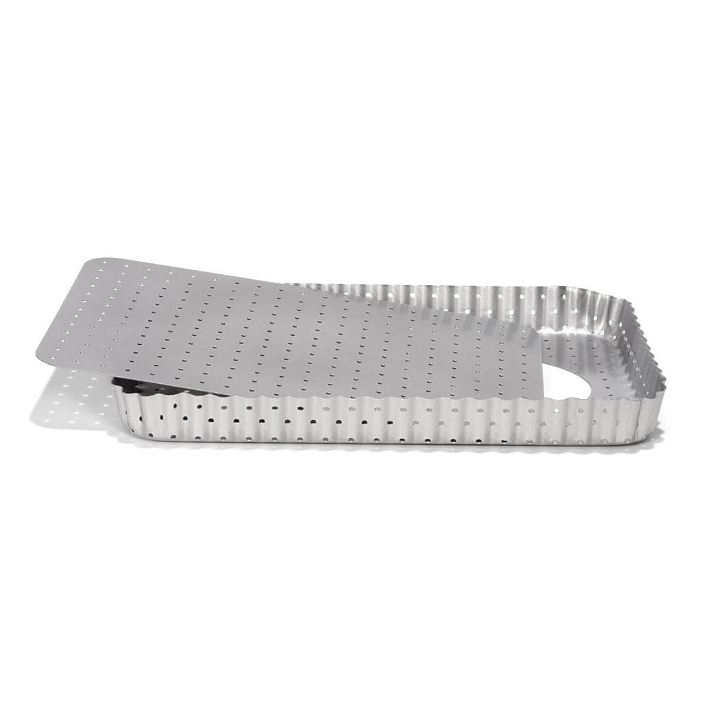 PATISSE SILVER-TOP Forma do tarty perforowana 32x22 cm