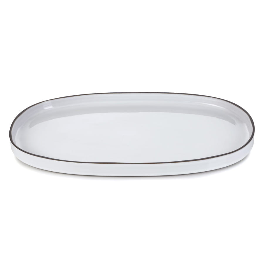 Revol CARACTERE półmisek 46x29 cm Biała Chmura White Cumulus