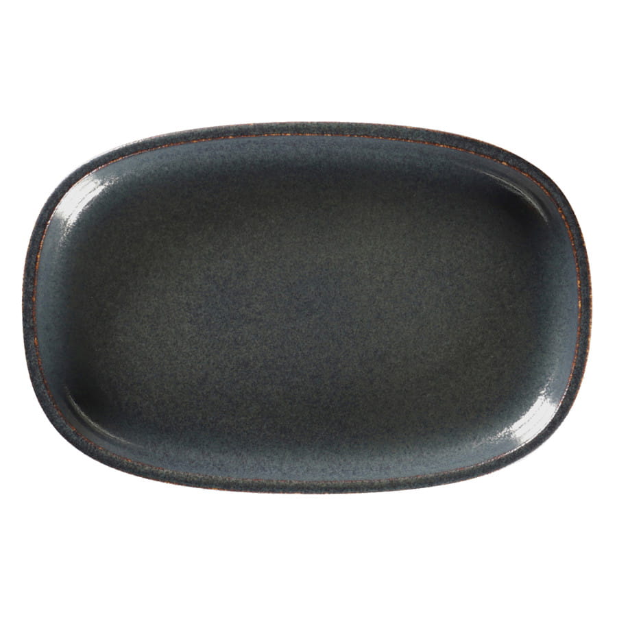 PORCELANA RAK STONE Półmisek 23x15 cm wulkaniczny
