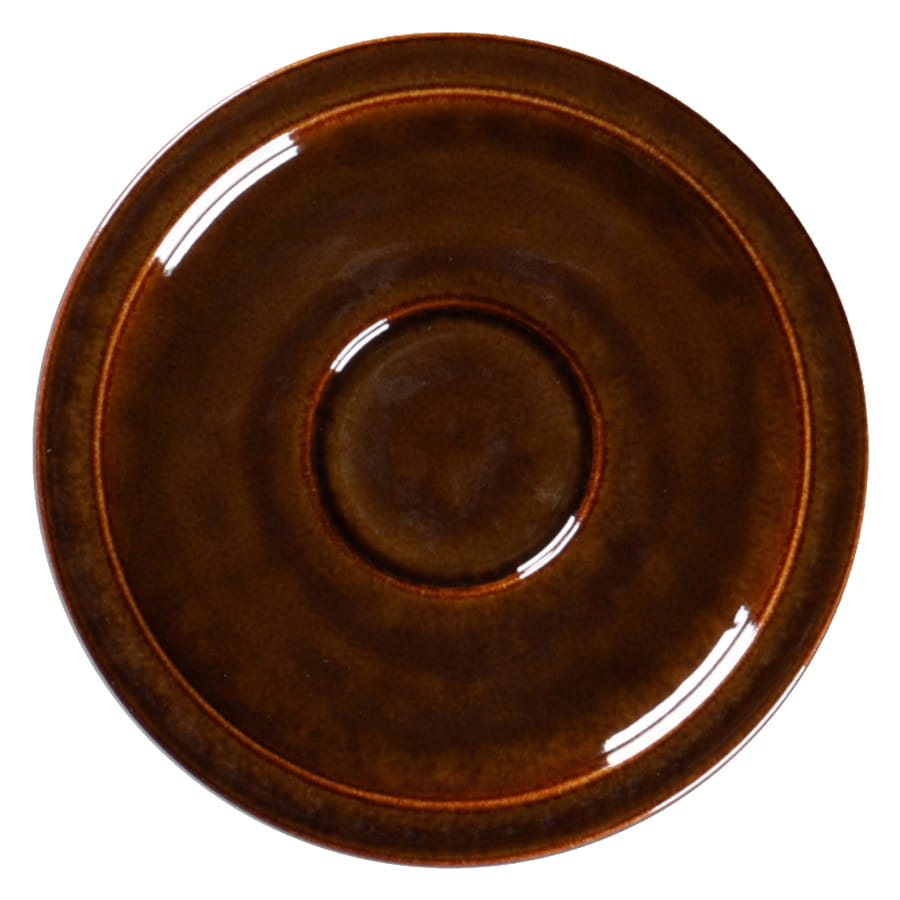 PORCELANA RAK STONE Spodek do espresso 13 cm bursztynowy
