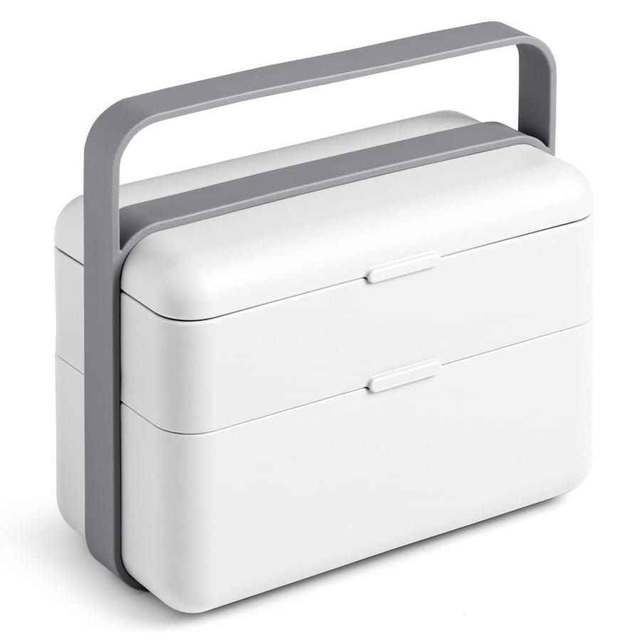 BLIM PLUS BAULETTO Lunchbox duży biały krystaliczny biały