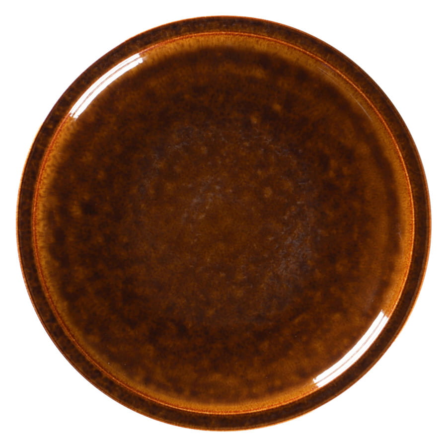 PORCELANA RAK STONE Talerz płaski 16 cm bursztynowy