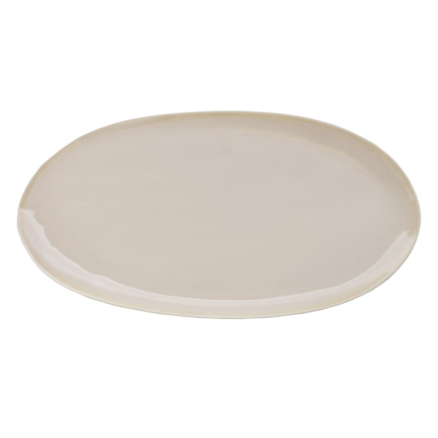 Verlo ETER Talerz owalny 43x22,5 cm, beżowy