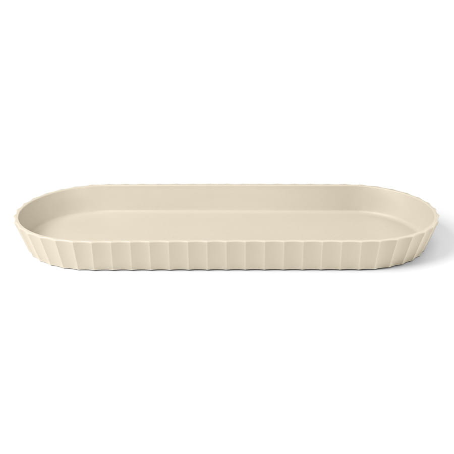 BLIM PLUS MINERVA Półmisek owalny 37,5x15 cm kremowa cukier trzcinowy