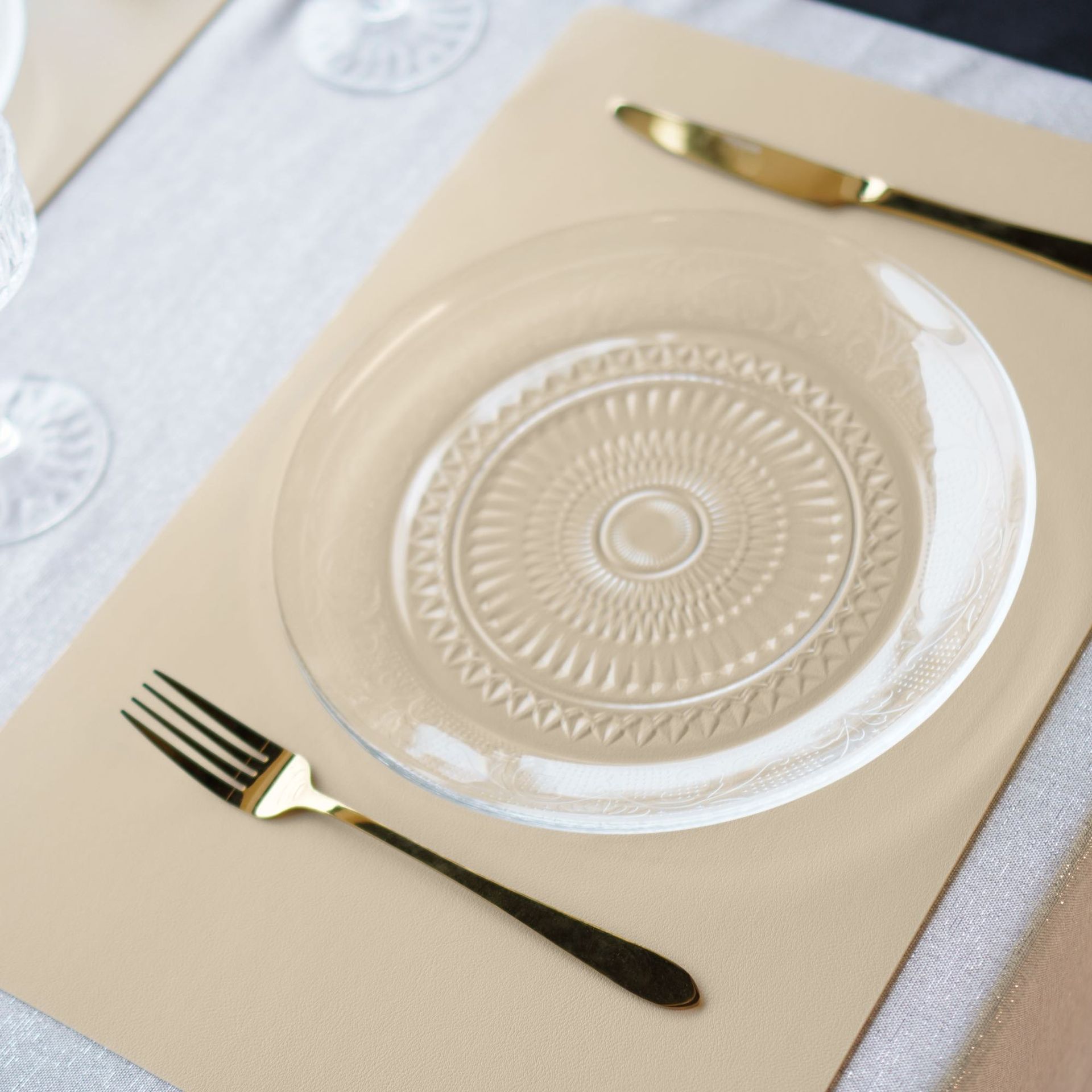 Beżowa Podkładka Pod Talerze 45x30 SKINNY