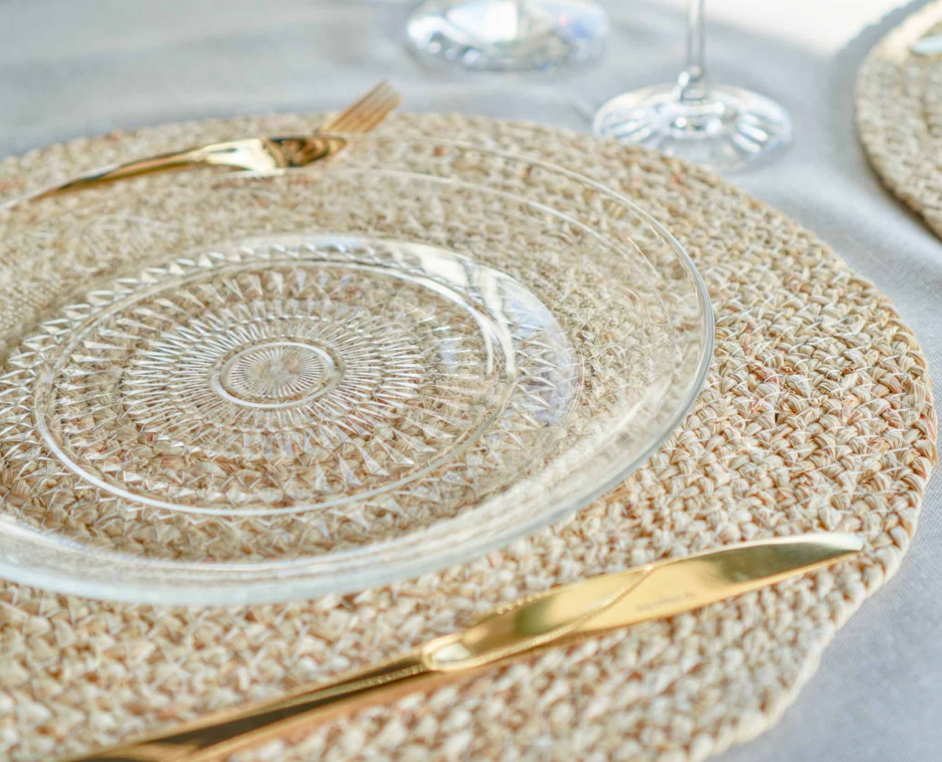 Okrągła Podkładka Kuchenna Na Stół NATURAL