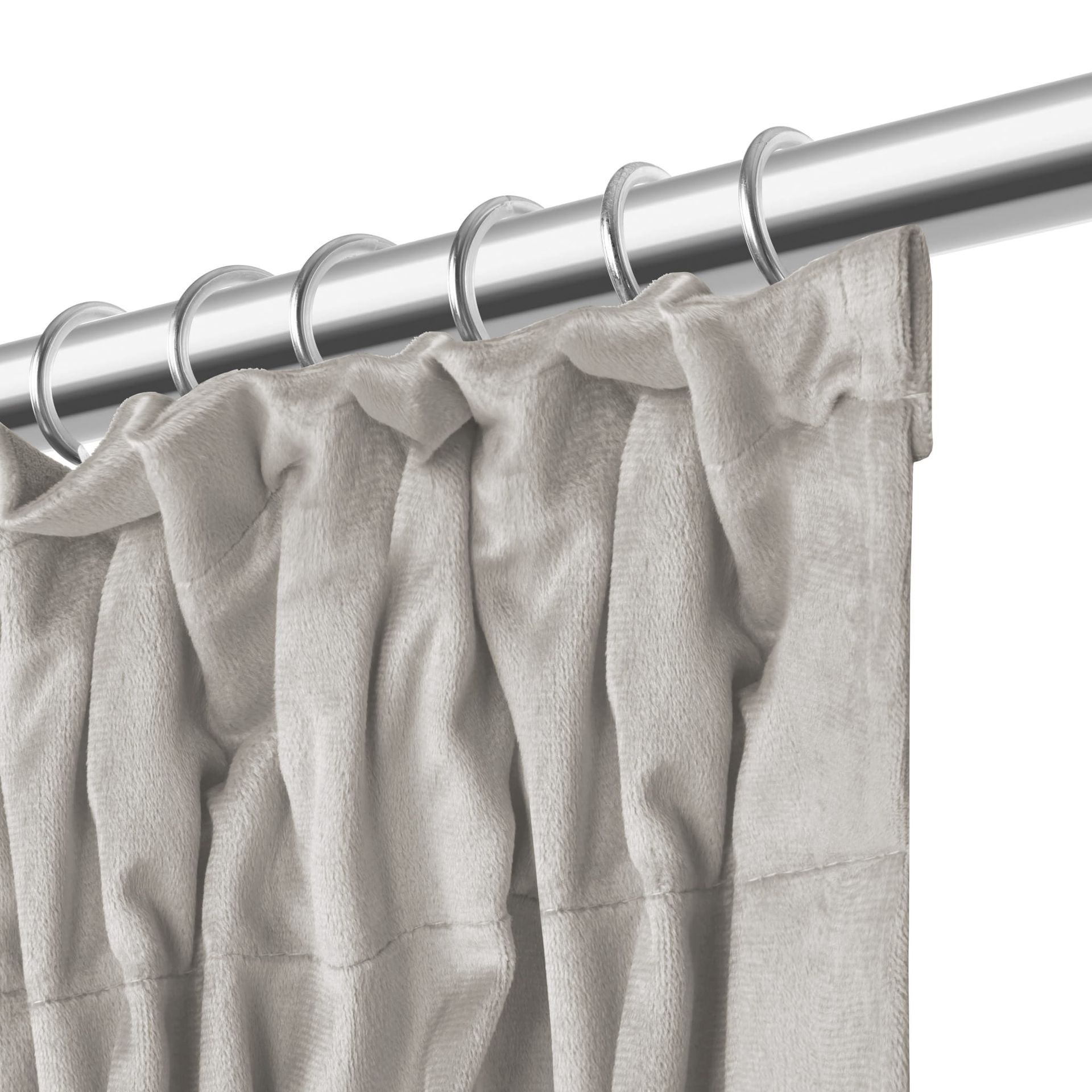 Beżowa Zasłona Welurowa Z Kryształkami Na Taśmie 140x270 Shiny