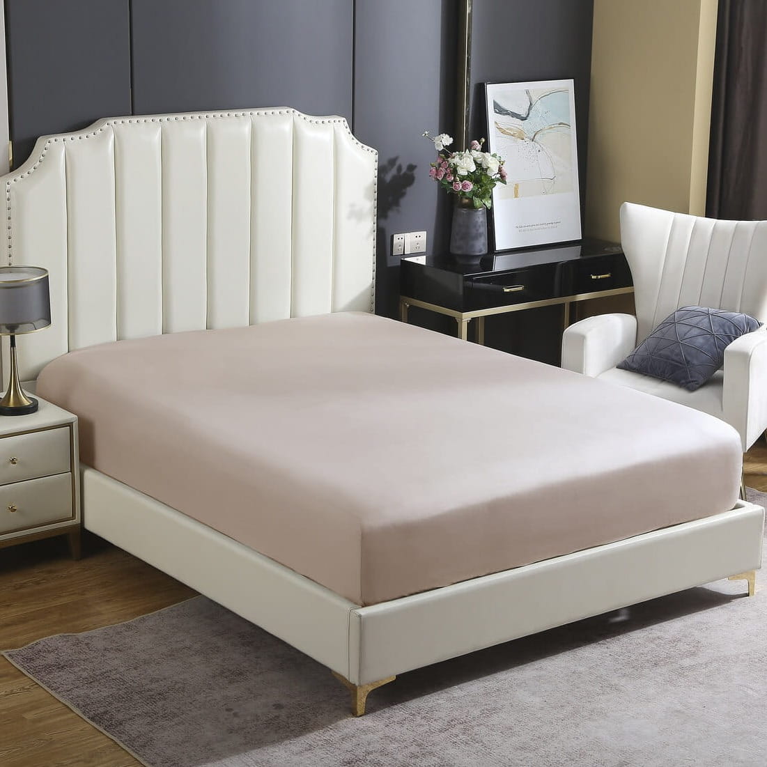 Kaszmir Prześcieradło Satyna Z Gumką 120x200