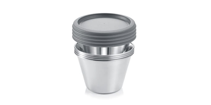 Foremki na deser panna cotta ze stali nierdzewnej GrandCHEF, 4 szt.