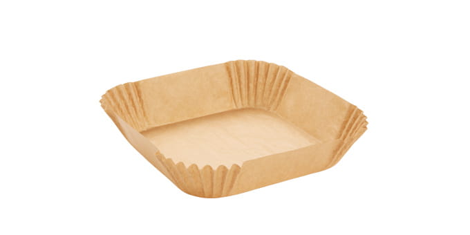 Papierowy wkład do frytkownicy kwadratowy DELÍCIA 20 x 20 cm, 50 szt.