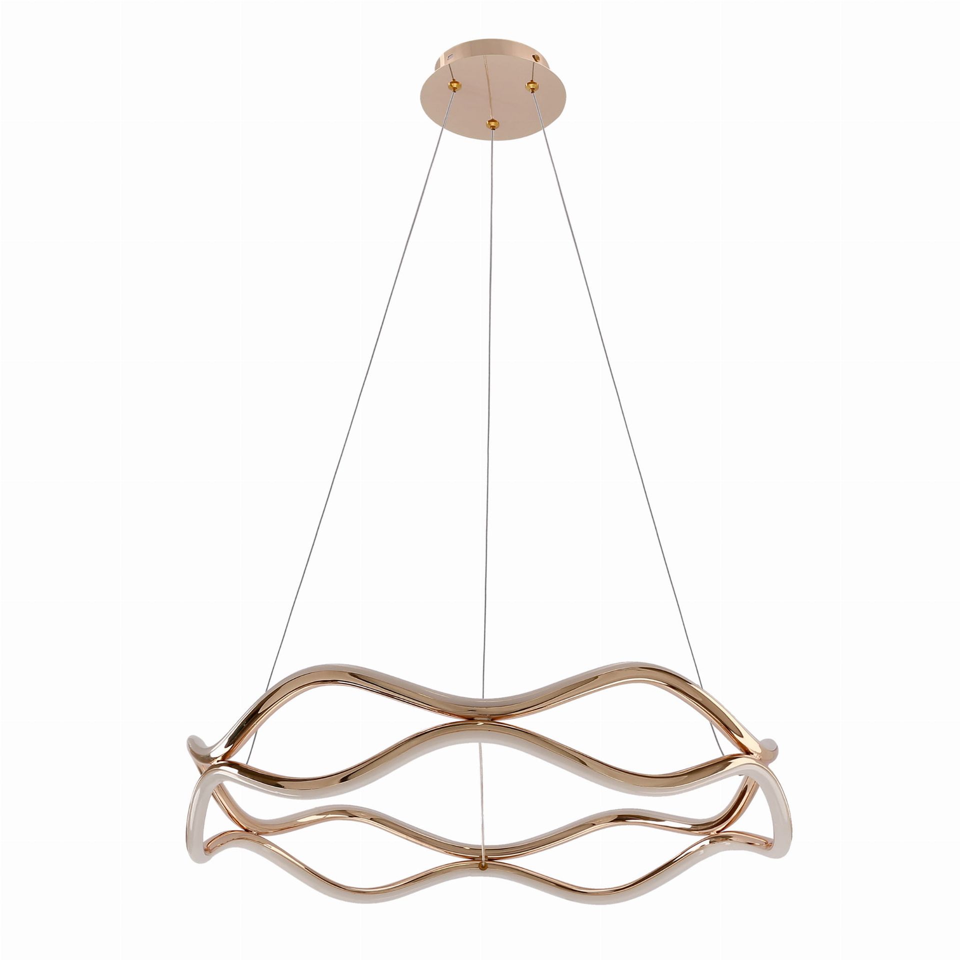 VAVE Lampa Wisząca Patynowy 28W LED 3000k Maskownica Biała Średnica 50cm