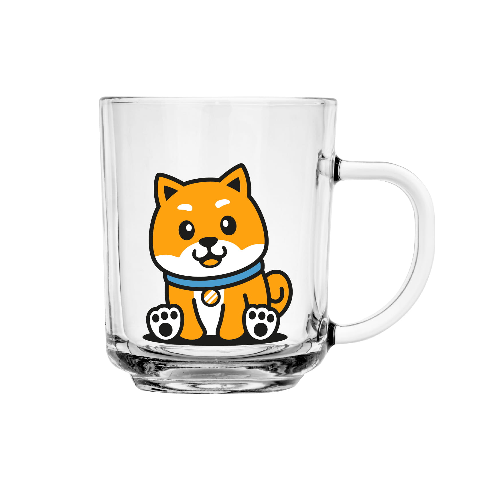 Kubek szklany dla dzieci Szymek 220ml Shiba Inu