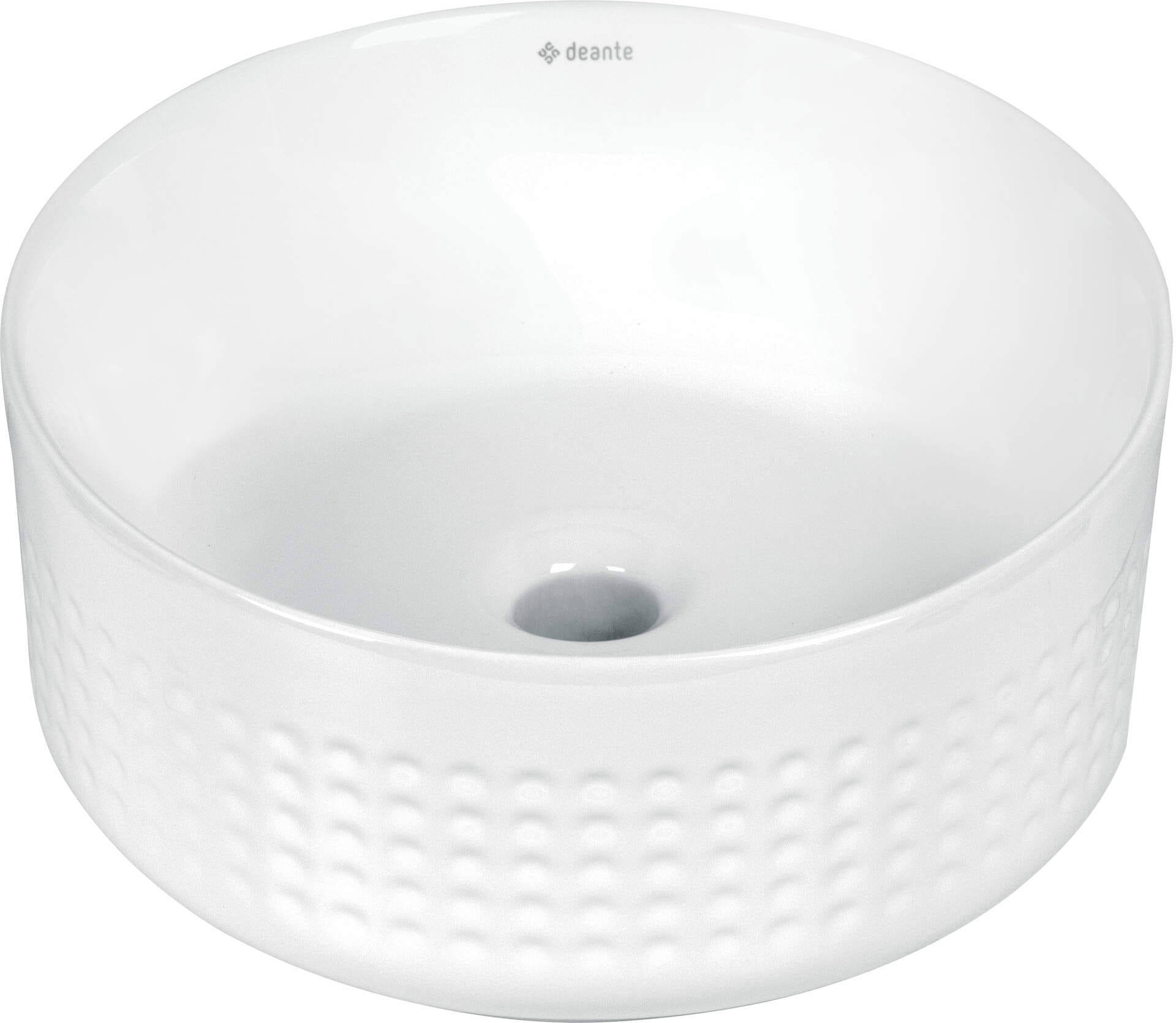 Deante Umywalka ceramiczna nablatowa asymetryczna Silia biały CDX_6U3S