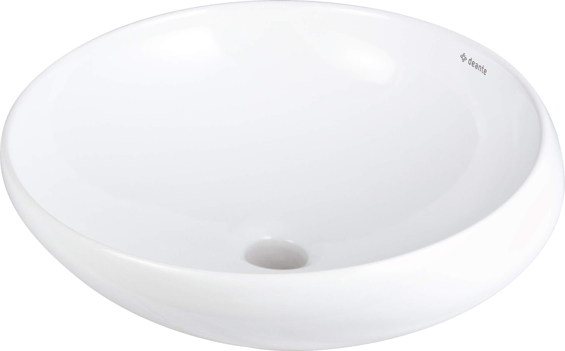 Deante Umywalka ceramiczna nablatowa asymetryczna Alpinia biały CGA_6U42