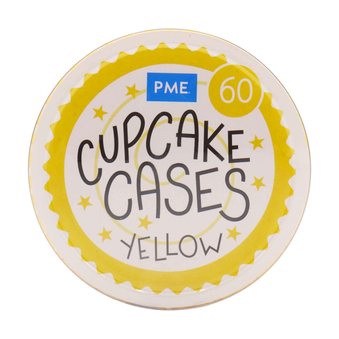 PME Papilotki do pieczenia babeczek (60 sztuk) żółty