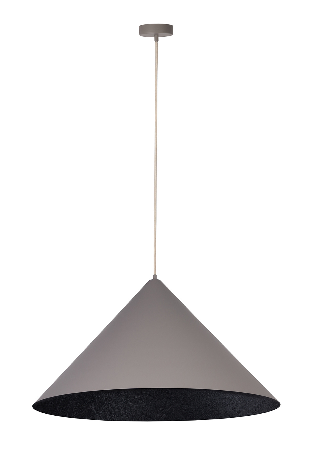 Vesuvio taupe/czarny M 3xE27 kompozyt minelany, stal lakierowana