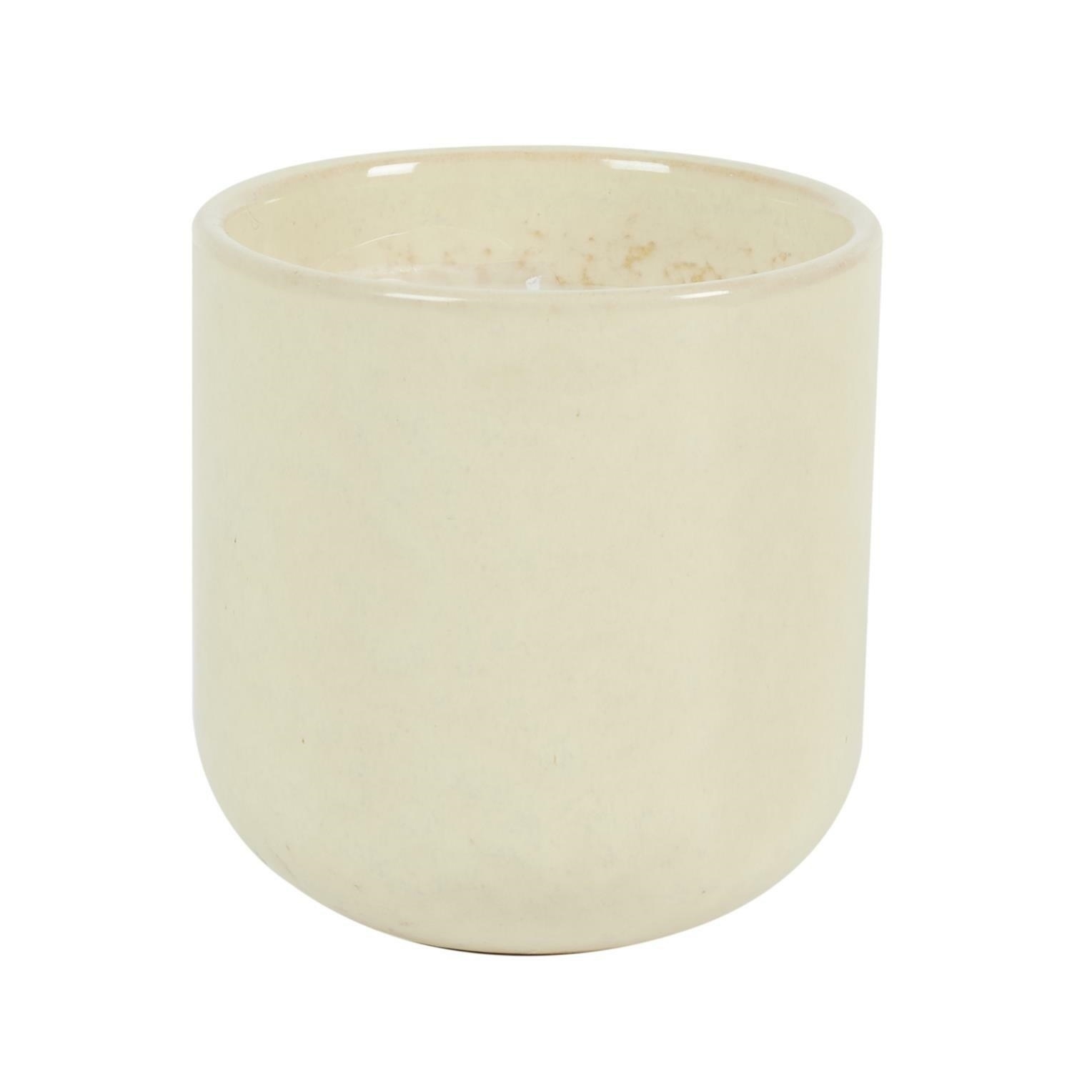 Fernity Świeca Glaze S w ceramice biała