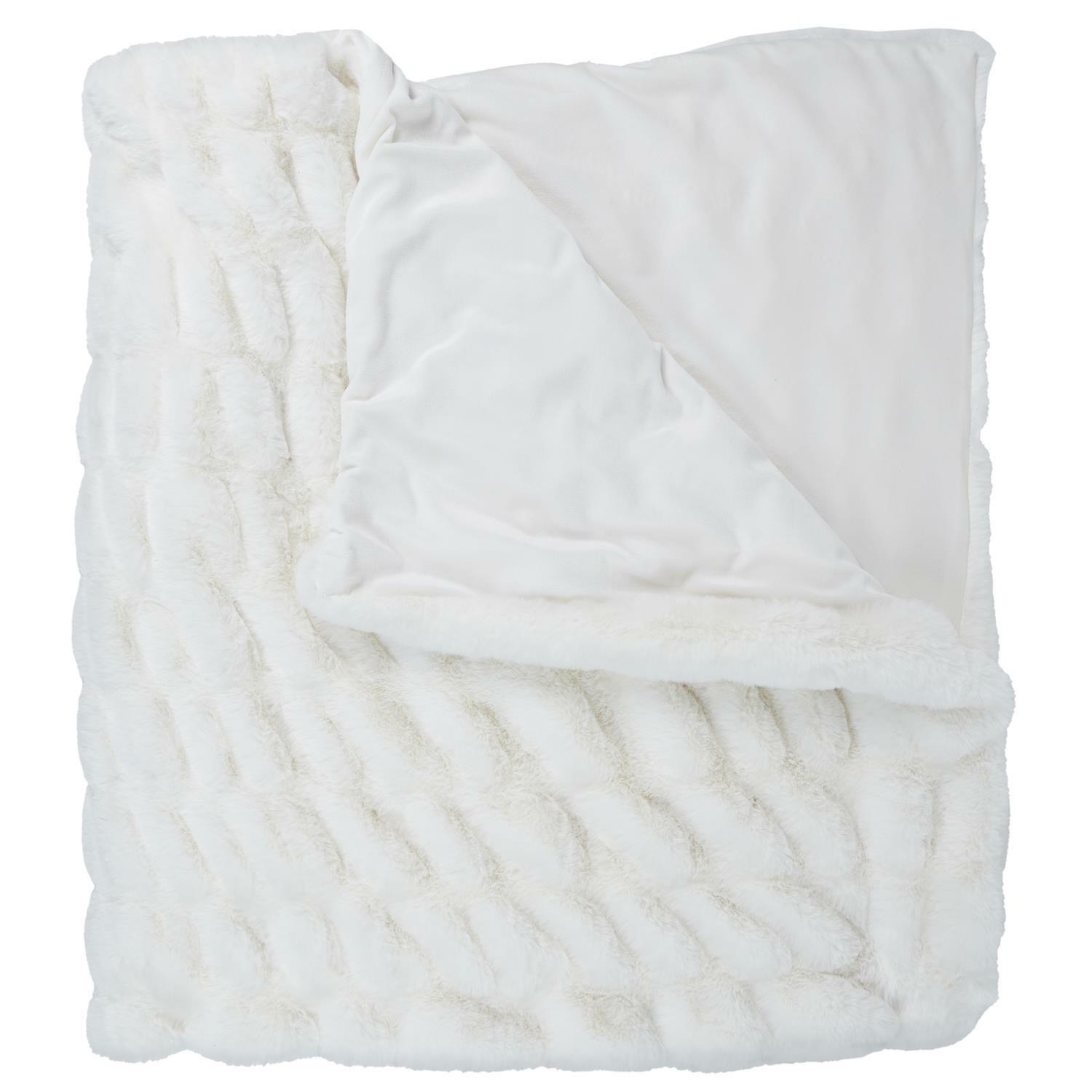 Fernity Koc Furry Luxury biały