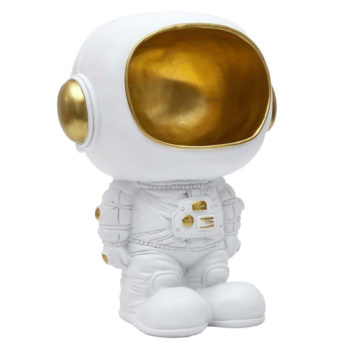 Fernity Figurka Astronauta z funkcją przechowywania biała/złota