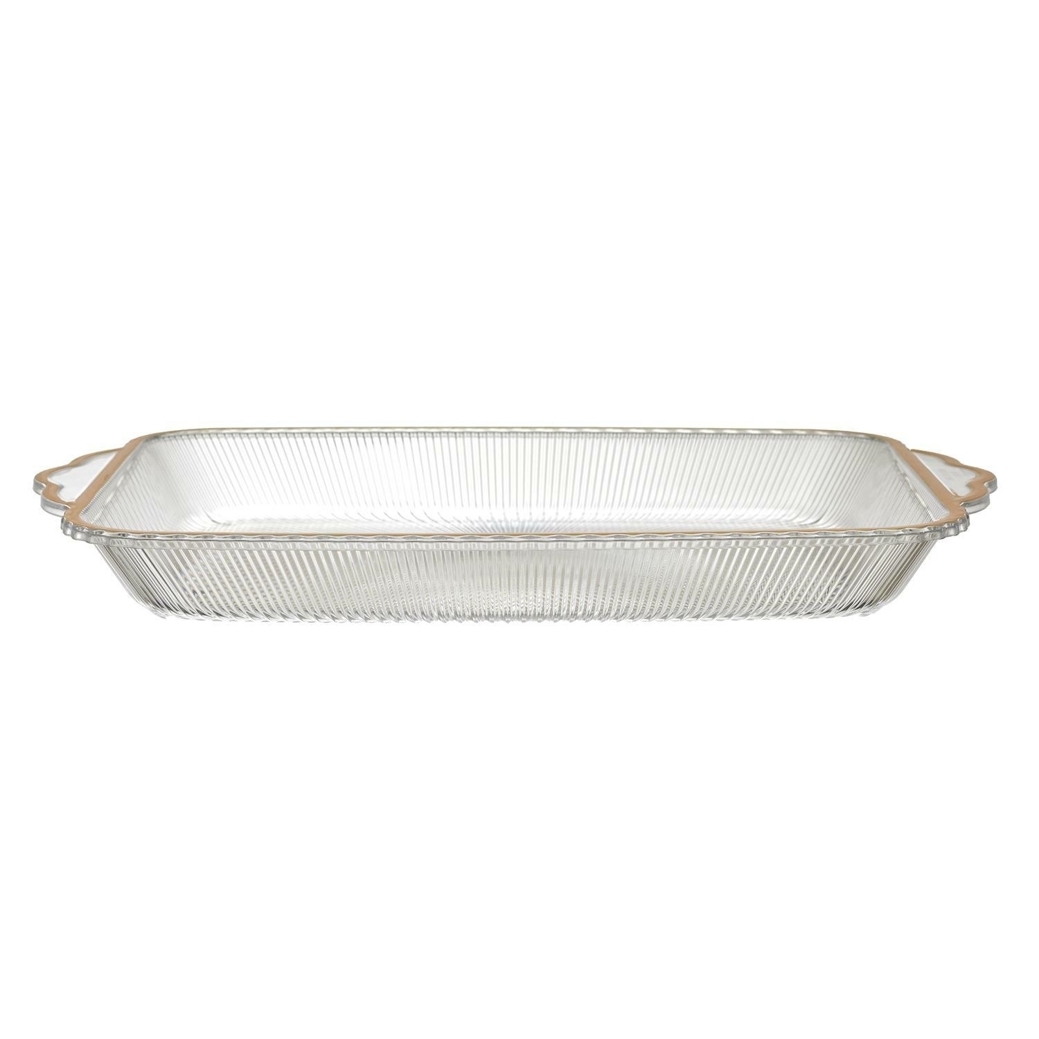 Fernity Taca Mirage 41cm złoty brzeg plastikowa
