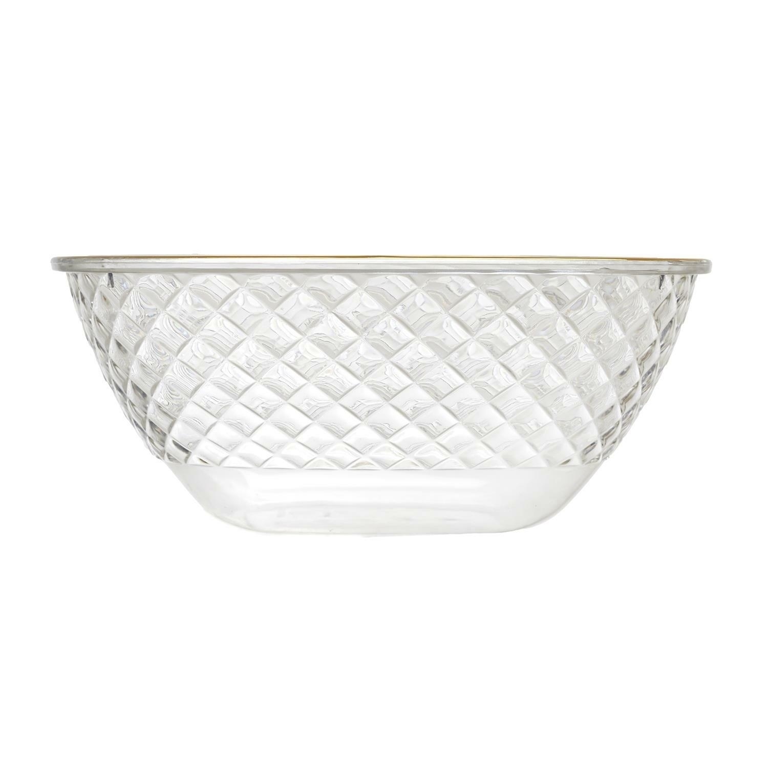 Fernity Miska Mirage 25,6cm złoty brzeg plastikowa