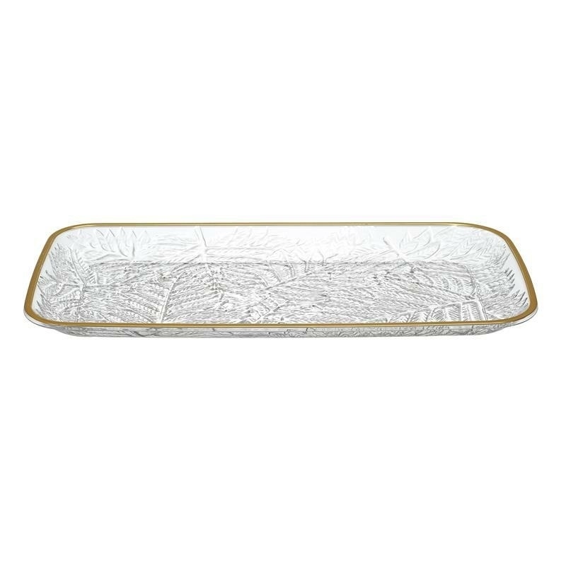 Fernity Taca Mirage 34cm złoty brzeg plastikowa