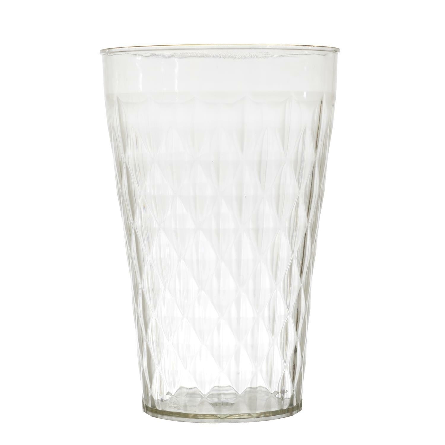Fernity Szklanka Mirage złoty brzeg plastikowa